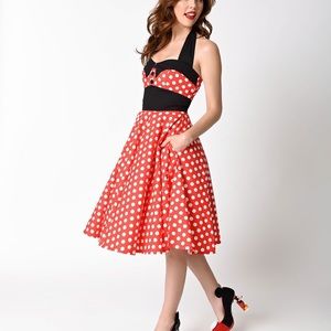 Minnie Mouse inspired 50s Swing Dress